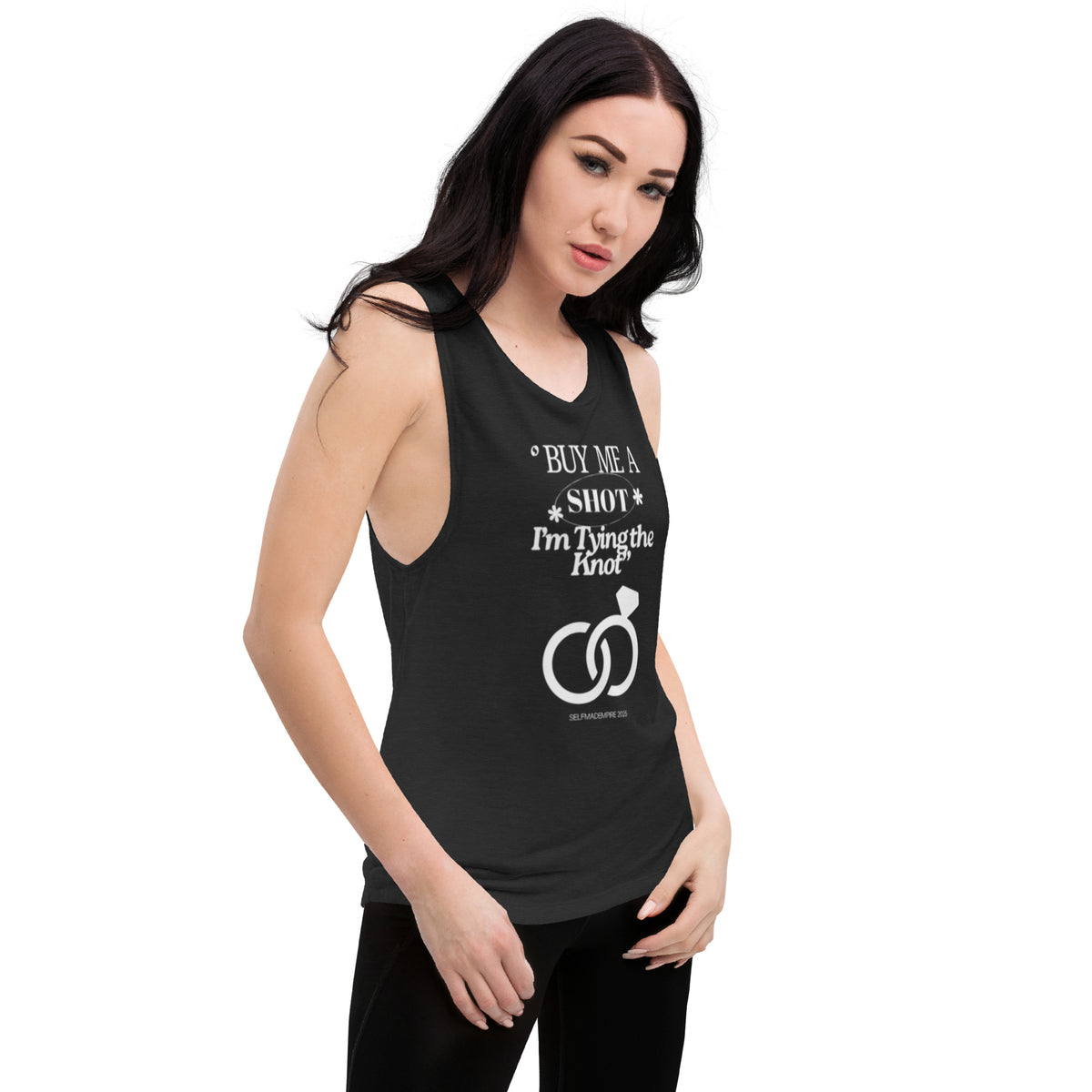 "BUY ME A SHOT" Ladies’ Muscle Tank Singlet Luxurious Weddings