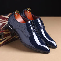 Glossy Oxford Leather Shoes Luxurious Weddings