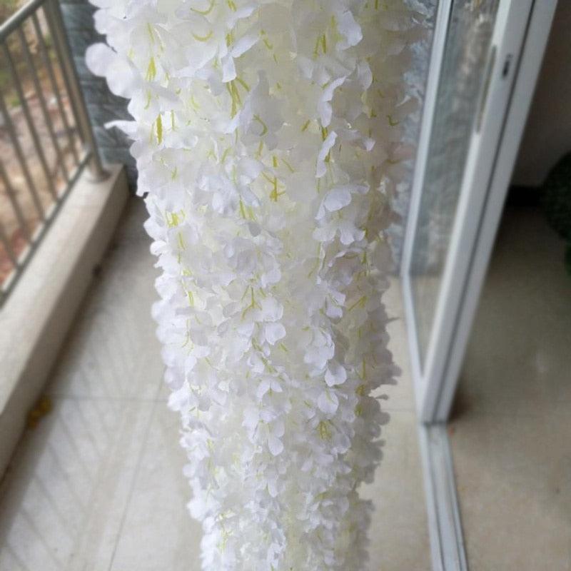 1.2m/2.4m Hydrangea Vine Wedding Garlands Artificial Flowers - Luxurious Weddings