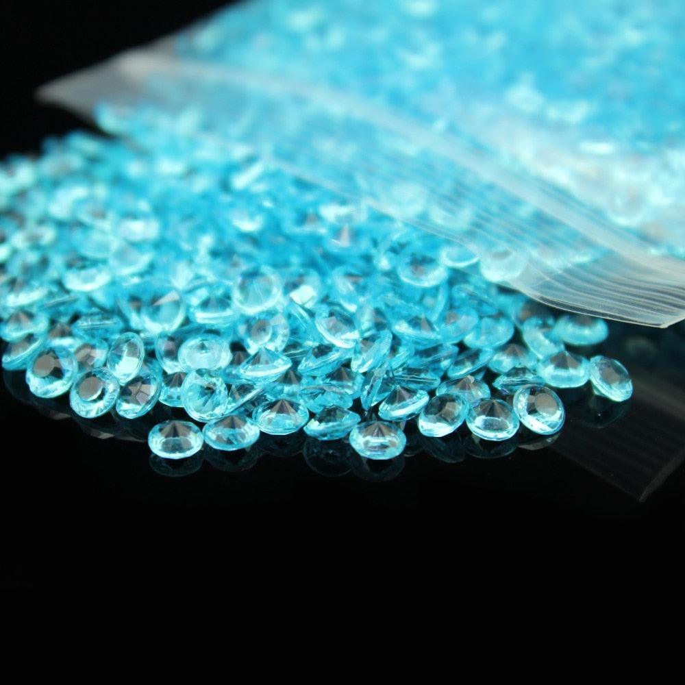 10000pcs/pack 2.5mm turquoise Acrylic Crystal Diamond Confetti - Luxurious Weddings