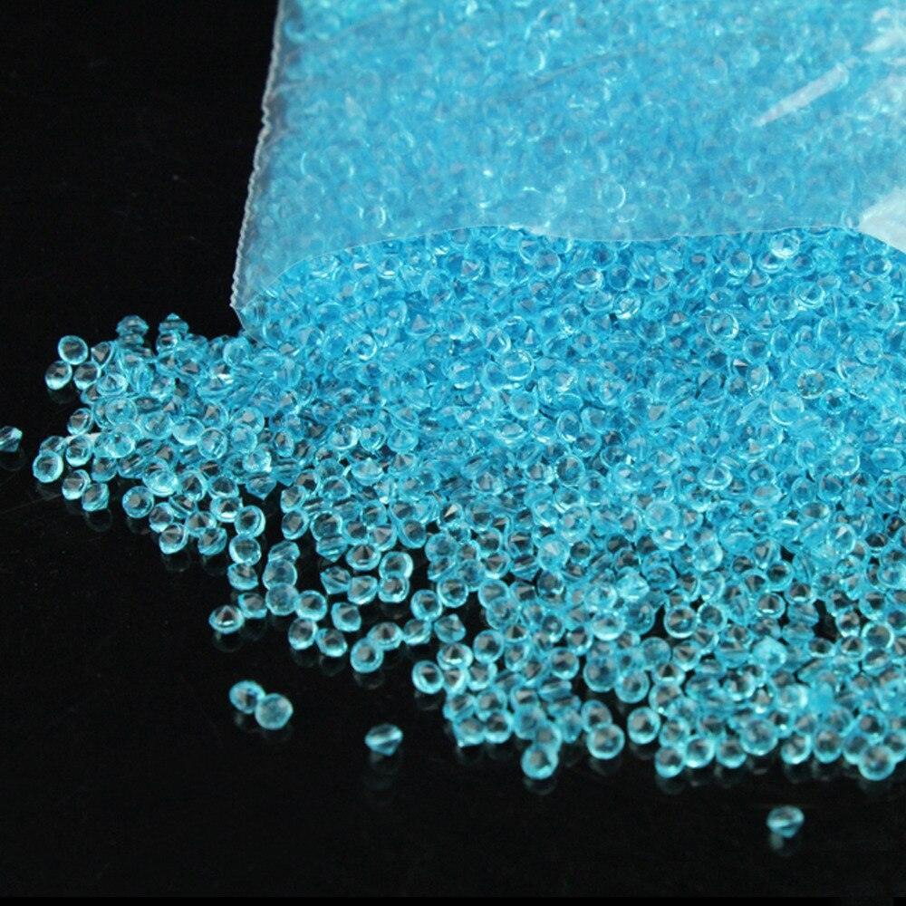 10000pcs/pack 2.5mm turquoise Acrylic Crystal Diamond Confetti - Luxurious Weddings