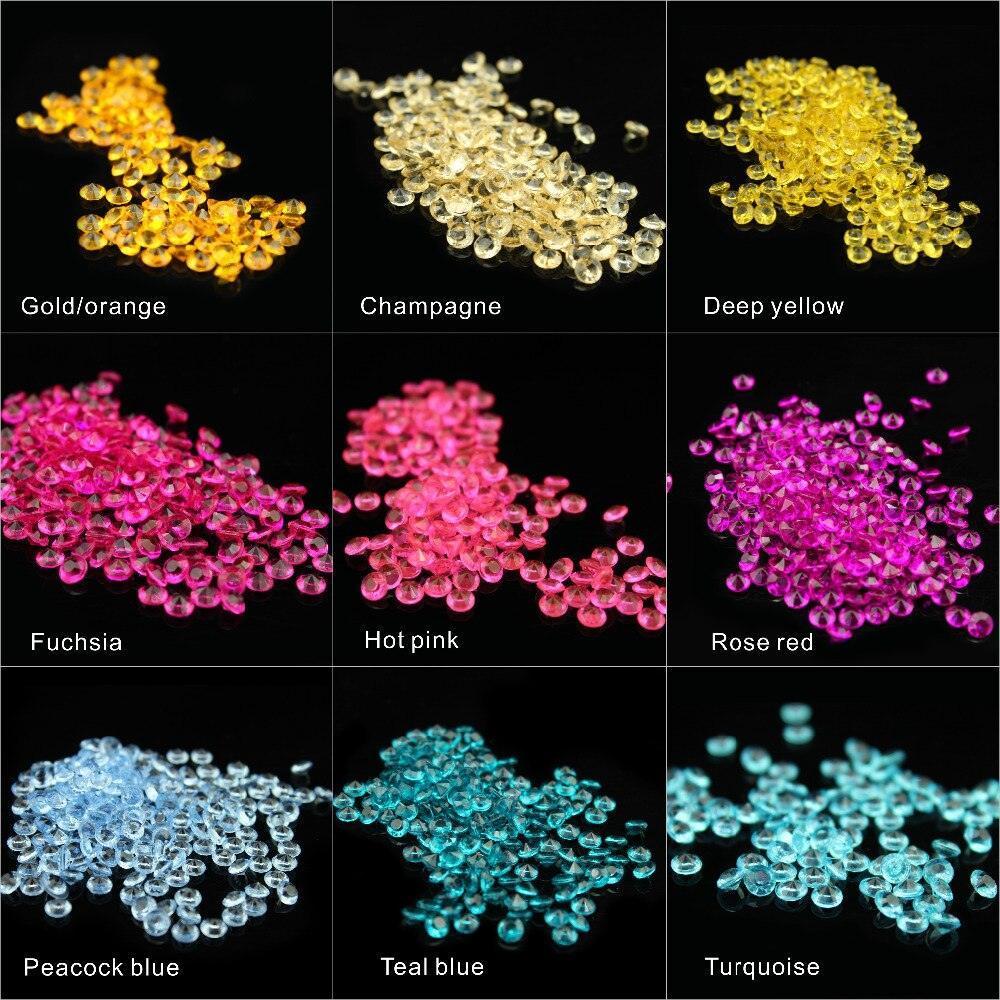 10000pcs/pack 2.5mm turquoise Acrylic Crystal Diamond Confetti - Luxurious Weddings