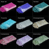 10000pcs/pack 2.5mm turquoise Acrylic Crystal Diamond Confetti - Luxurious Weddings