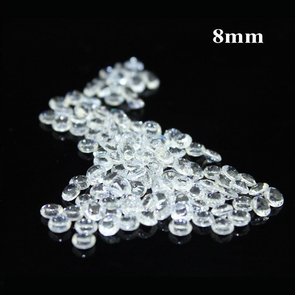 1000Pcs/Pack Clear Acrylic Diamond Scatters Table Confetti - Luxurious Weddings