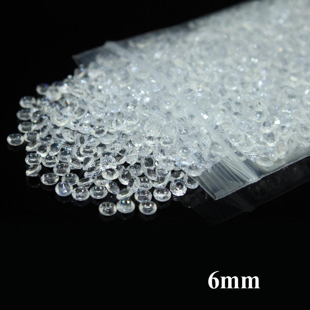 1000Pcs/Pack Clear Acrylic Diamond Scatters Table Confetti - Luxurious Weddings