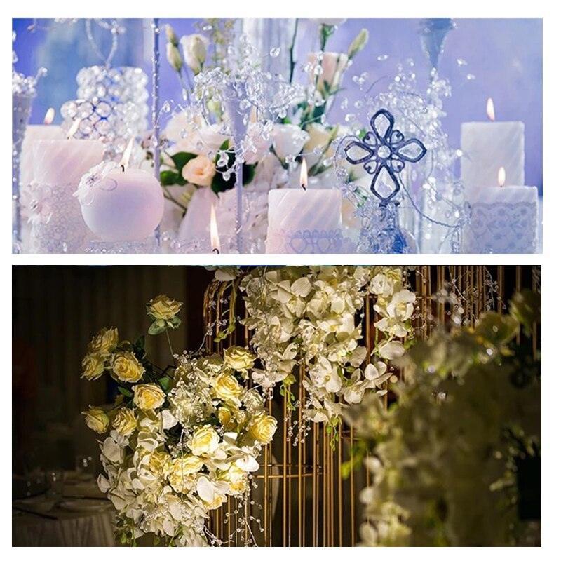 100/120/150cm Acrylic Crystal Bead Curtain Garland - Luxurious Weddings