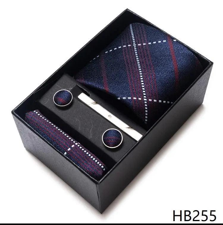 100% Silk Tie Handkerchief Cufflink Set For Men - Luxurious Weddings