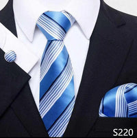 100% Silk Tie Hankie Cufflink Set - Luxurious Weddings