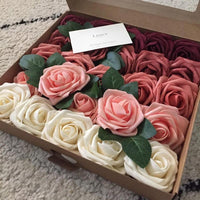 10/20/30 Heads 8CM Artificial PE Foam Rose Flowers - Luxurious Weddings