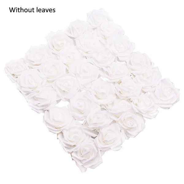 10/20/30 Heads 8CM Artificial PE Foam Rose Flowers - Luxurious Weddings