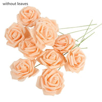 10/20/30 Heads 8CM Artificial PE Foam Rose Flowers - Luxurious Weddings