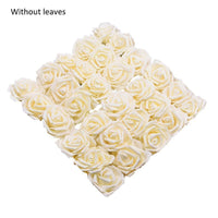 10/20/30 Heads 8CM Artificial PE Foam Rose Flowers - Luxurious Weddings