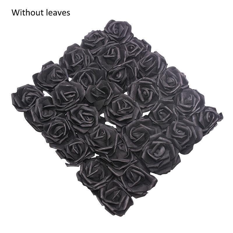 10/20/30 Heads 8CM Artificial PE Foam Rose Flowers - Luxurious Weddings