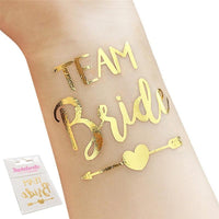 10pcs/set Hen Party Temporary Tattoo Team Bride Stickers - Luxurious Weddings