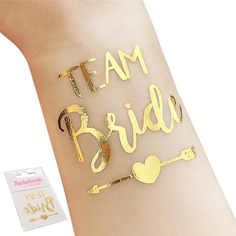 10pcs/set Hen Party Temporary Tattoos Bachelorette Party Luxurious Weddings