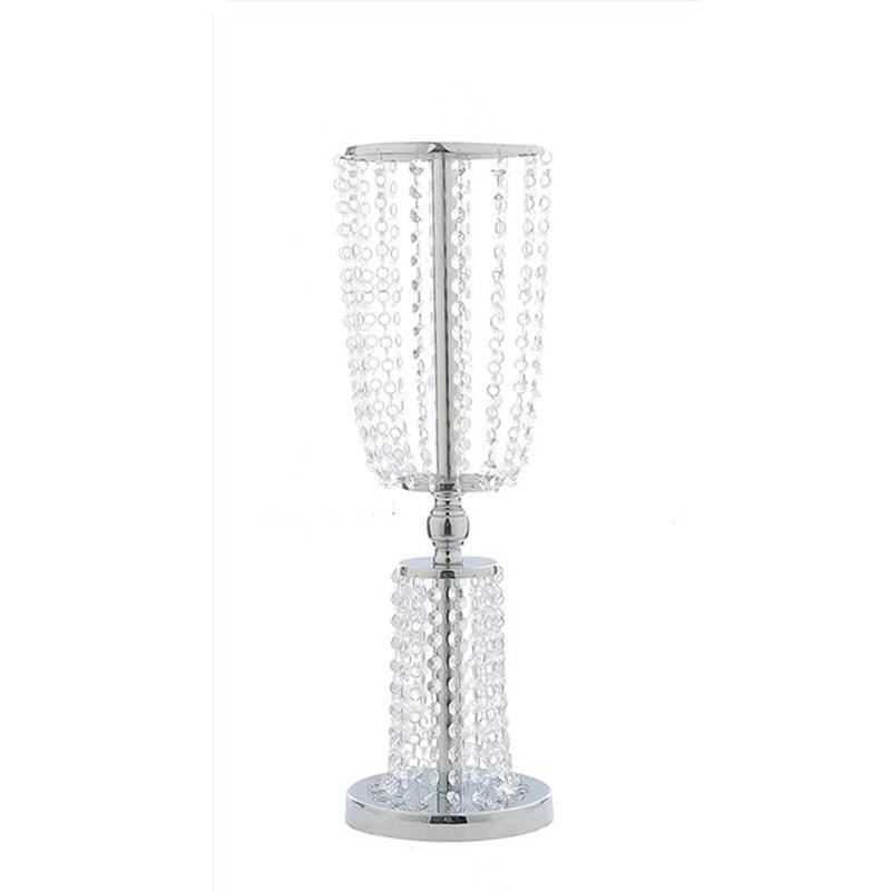 12pcs Acrylic Crystal Lead Table Flower Stand Centerpiece - Luxurious Weddings