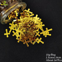 15g Church Wedding Confetti Dove Cross Bible Table Scatter - Luxurious Weddings