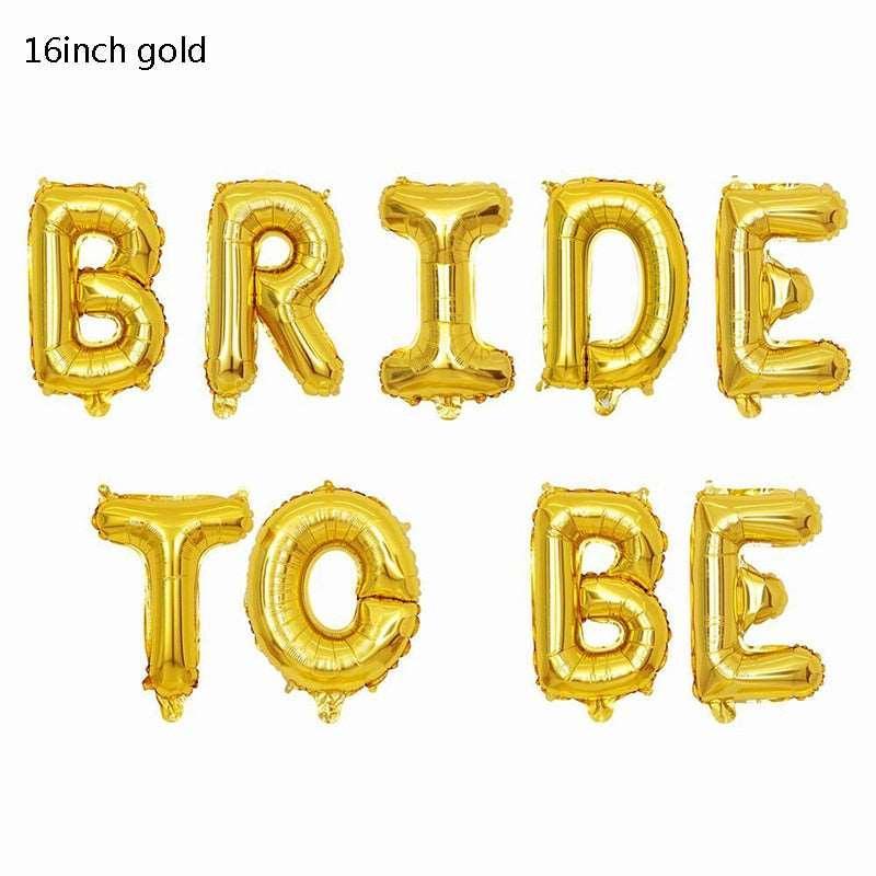 16/32inch Rose Gold Bride To Be Letter Foil Balloon Bachelorette Party - Luxurious Weddings