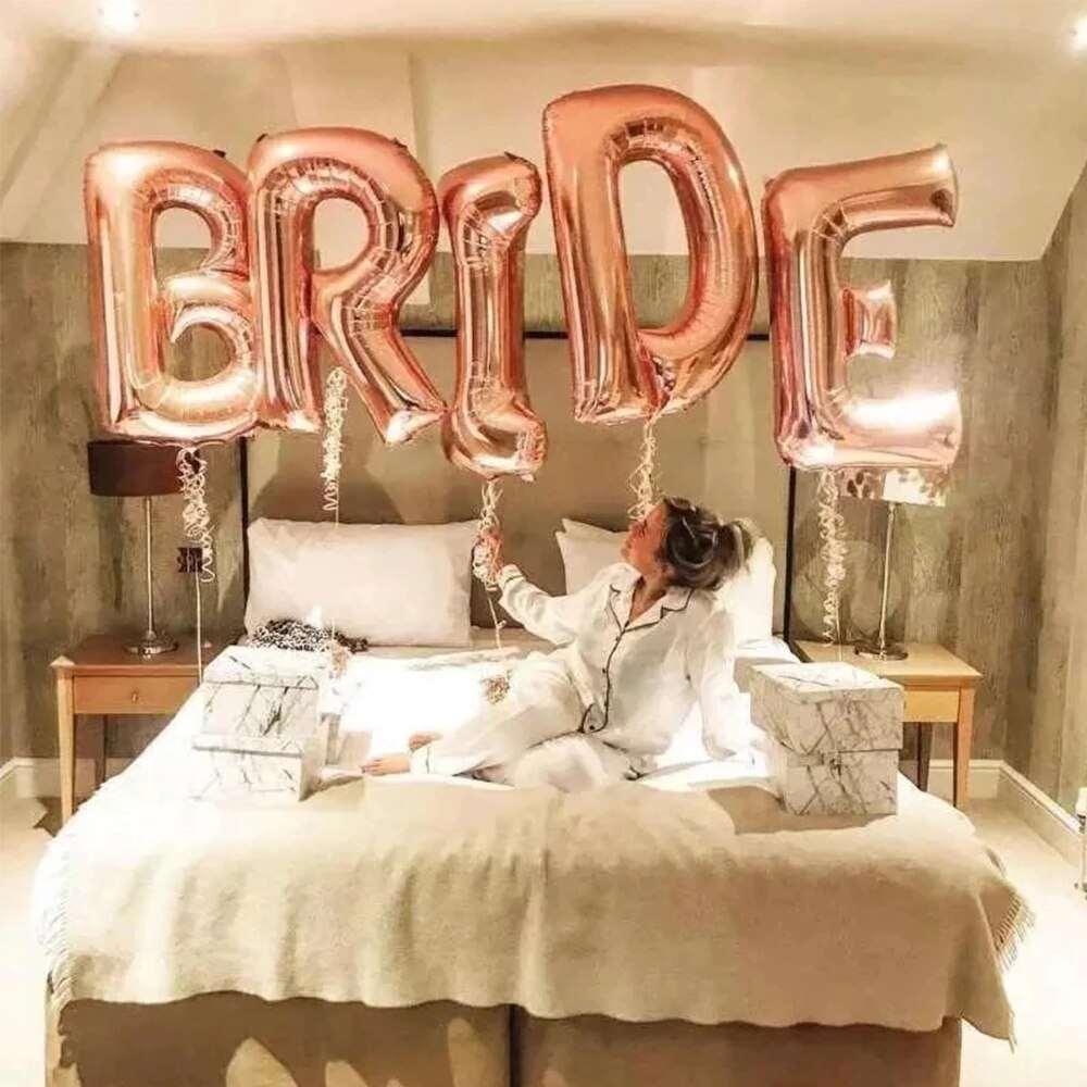 16/32inch Rose Gold Bride To Be Letter Foil Balloon Bachelorette Party - Luxurious Weddings