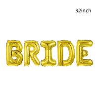 16/32inch Rose Gold Bride To Be Letter Foil Balloon Bachelorette Party - Luxurious Weddings