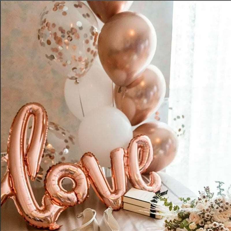 16/32inch Rose Gold Bride To Be Letter Foil Balloon Bachelorette Party - Luxurious Weddings