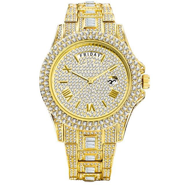 18k Gold Nano Vacuum Plated Wrist Watch - Luxurious Weddings