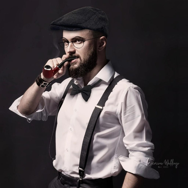 1920s Gangster Costume Accessories - 7pc Set Costume Set Luxurious Weddings