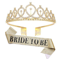 1set Rose Gold Bride to Be Satin Sash - Luxurious Weddings