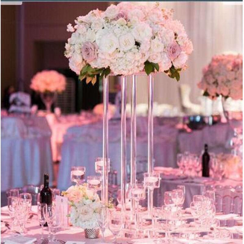 2/5/10 pcs Acrylic Floor Vase Clear Flower Centerpiece centerpieces Luxurious Weddings