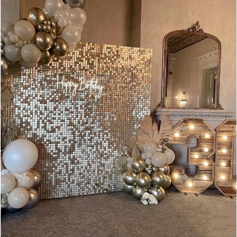 2m Party Background Curtain Sequin Backdrop - Luxurious Weddings