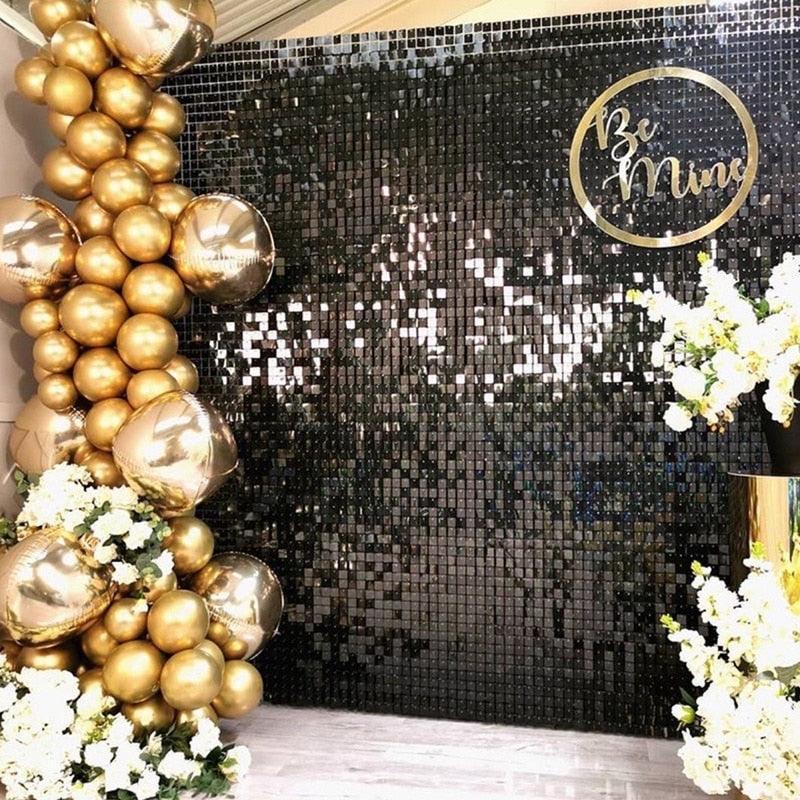 2m Party Background Curtain Sequin Backdrop - Luxurious Weddings