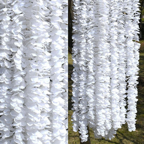 2pcs Wisteria Garland Artificial Silk Flower Vine - Luxurious Weddings