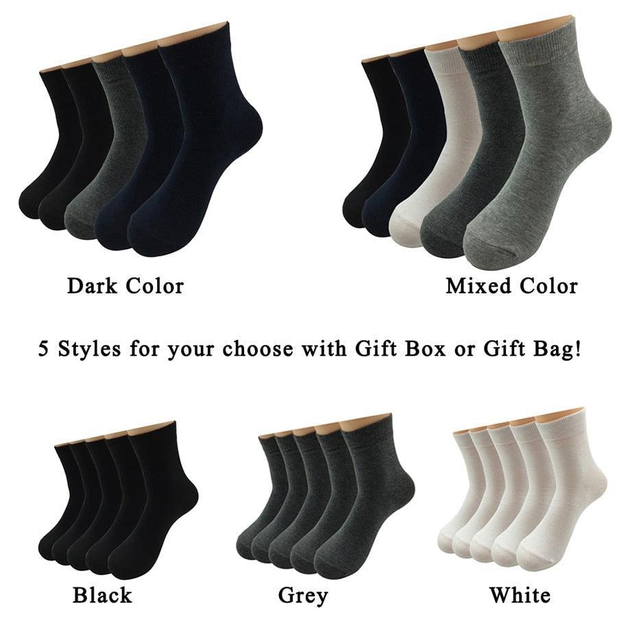 5 Pairs/Lot mens Socks - Luxurious Weddings