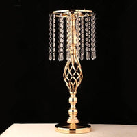 52cm Tall Crystal Candle Flower Holder Centerpiece - Luxurious Weddings