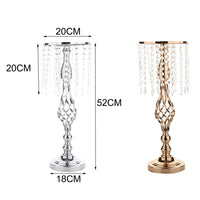 52cm Tall Crystal Candle Flower Holder Centerpiece - Luxurious Weddings