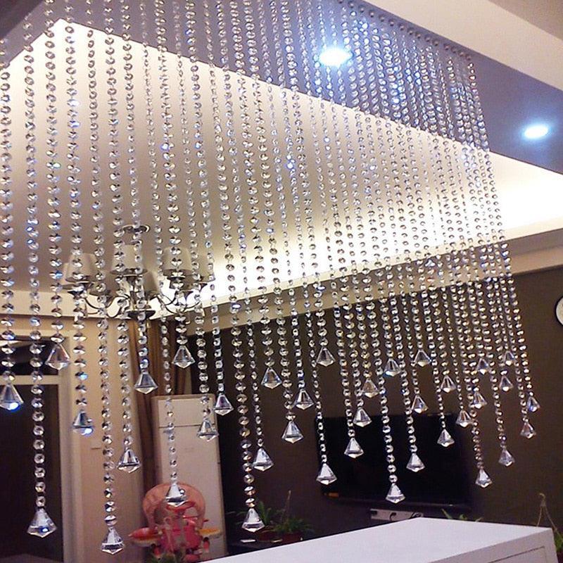 5Pcs Acrylic Crystal Beads Curtain Pendant Garland Crystal Beads Luxurious Weddings
