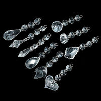 5Pcs Acrylic Crystal Beads Curtain Pendant Garland - Luxurious Weddings