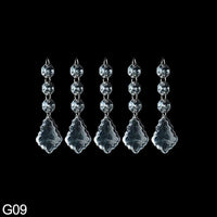 5Pcs Acrylic Crystal Beads Curtain Pendant Garland - Luxurious Weddings