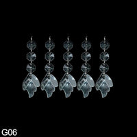 5Pcs Acrylic Crystal Beads Curtain Pendant Garland - Luxurious Weddings