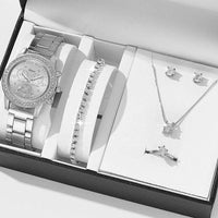 6PCS Womens Watch & Jewely Gift Set - Luxurious Weddings