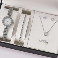 6PCS Womens Watch & Jewely Gift Set - Luxurious Weddings