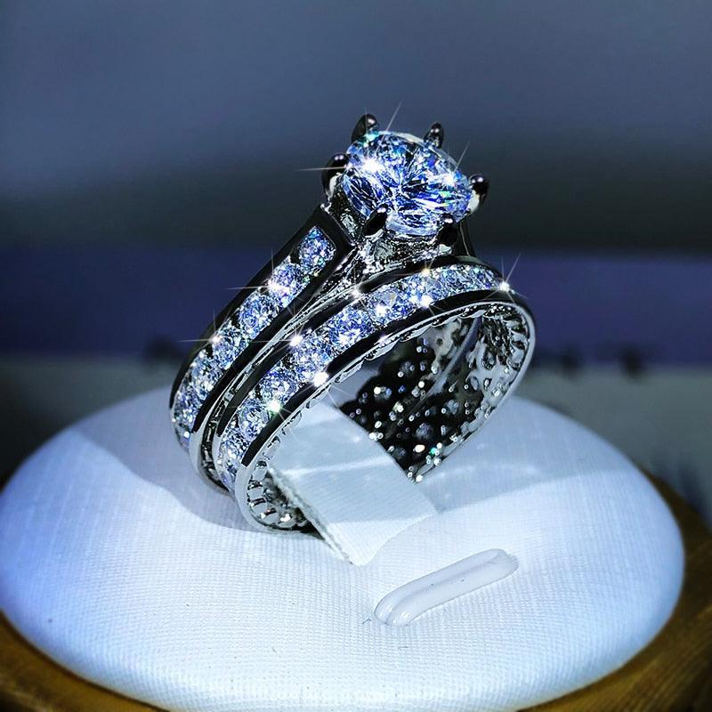 925 Stirling Silver Engagement Rings - Luxurious Weddings