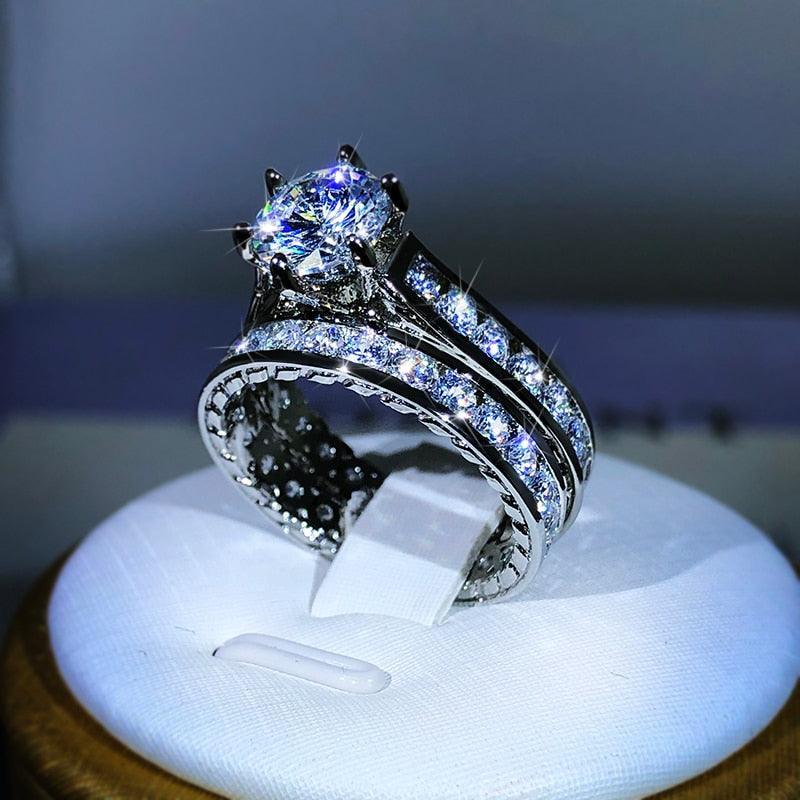 925 Stirling Silver Engagement Rings - Luxurious Weddings