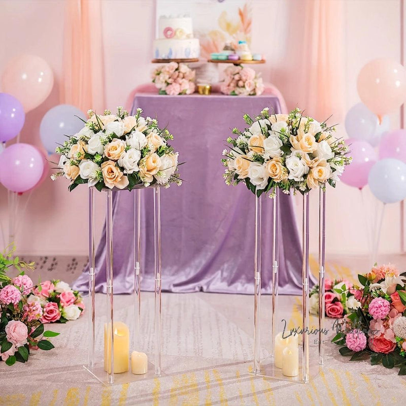Acrylic Flower Stand and Ball Set - Perfect for Weddings centerpieces Luxurious Weddings