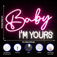 Baby Im Yours Neon Lights - Luxurious Weddings