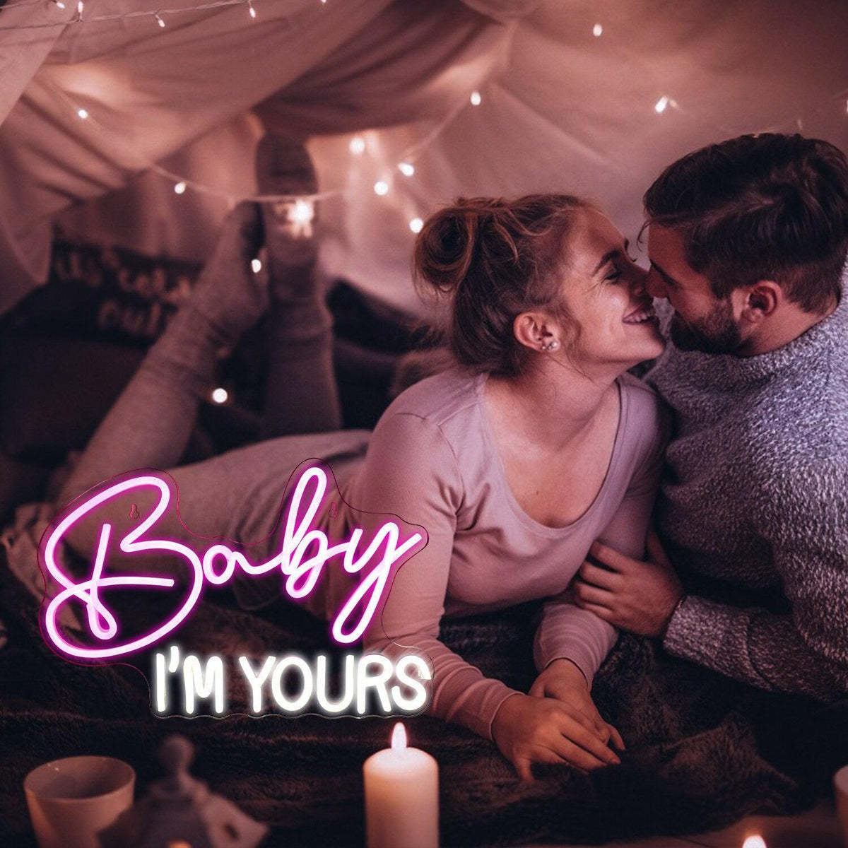 Baby Im Yours Neon Lights - Luxurious Weddings