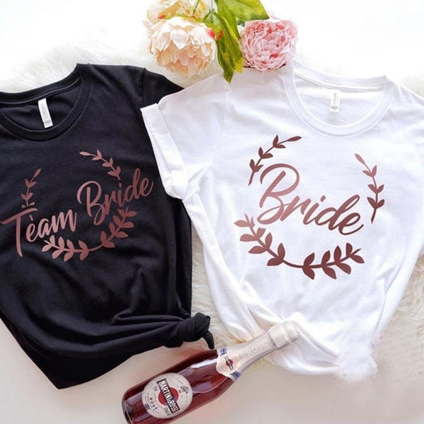 Bachelorette Party Shirts BRIDE TEAM - Luxurious Weddings