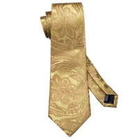 Barry.Wang Luxury Designer Gold Neck Tie Set - Luxurious Weddings