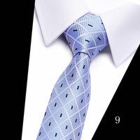 Blue Necktie Green & Orange Silk Gravatas For Men - Luxurious Weddings