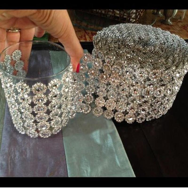 Bridal Rhinestone Bracelet Multi-row Crystal DIY Decor Luxurious Weddings